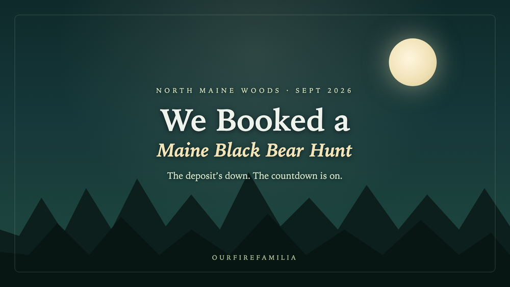 We Booked a Maine Black Bear Hunt